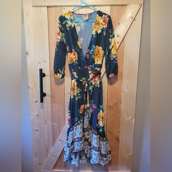 Farm Rio Majorca Wrap Dress - Picture 2 of 8